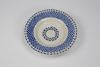 Plate - cut out porcelain with hand painted cobalt, diameter 18cm